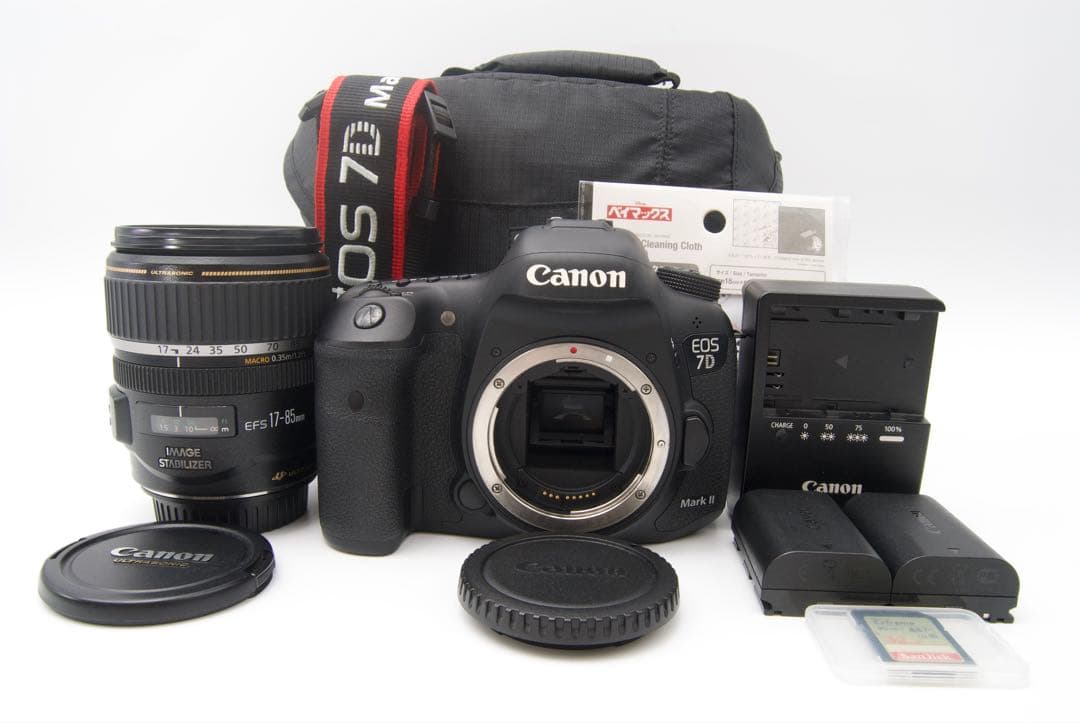 予備バッテリー付き❣️Canon EOS 7D MarkⅡ 中望遠レンズキット
