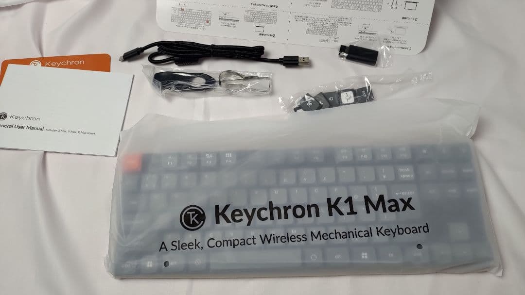 薄型日本語配列Keychron K1 Max ワイヤレスキーボード