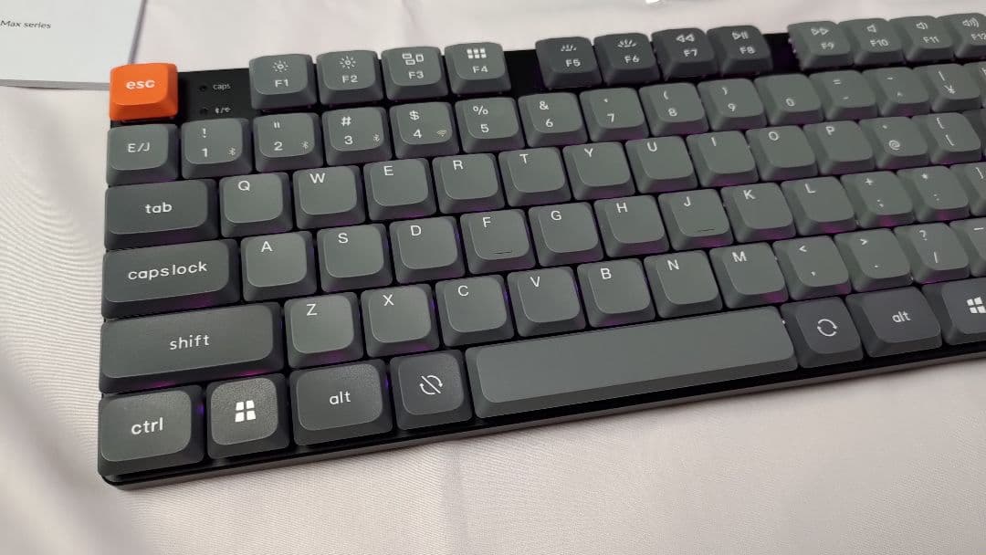 薄型日本語配列Keychron K1 Max ワイヤレスキーボード