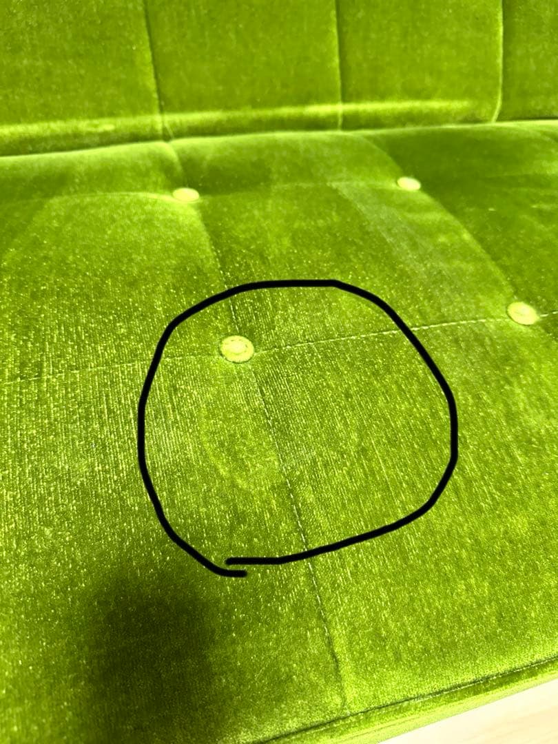 カリモク60　Kチェア 2シーター モケットグリーン