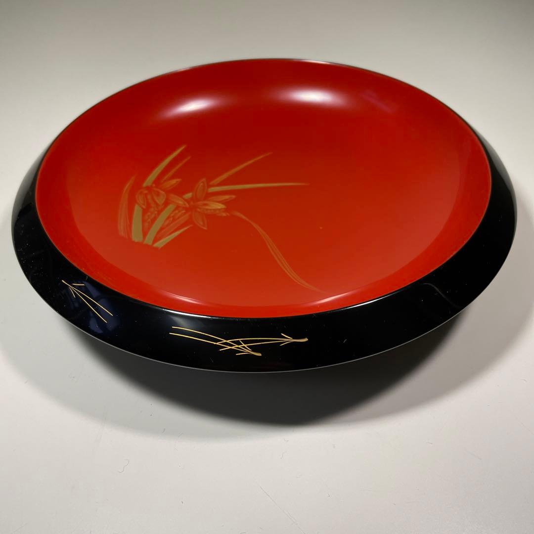 輪島塗　菓子器　春比斎作　新品未使用　藍綬褒章記念品