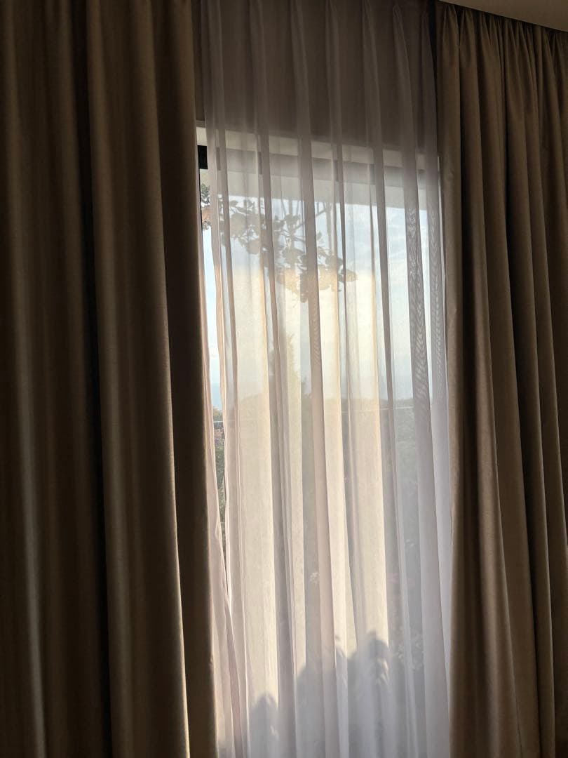 フジエテキスタイル　ドレープ　レースカーテン　セット W2600 x H2450