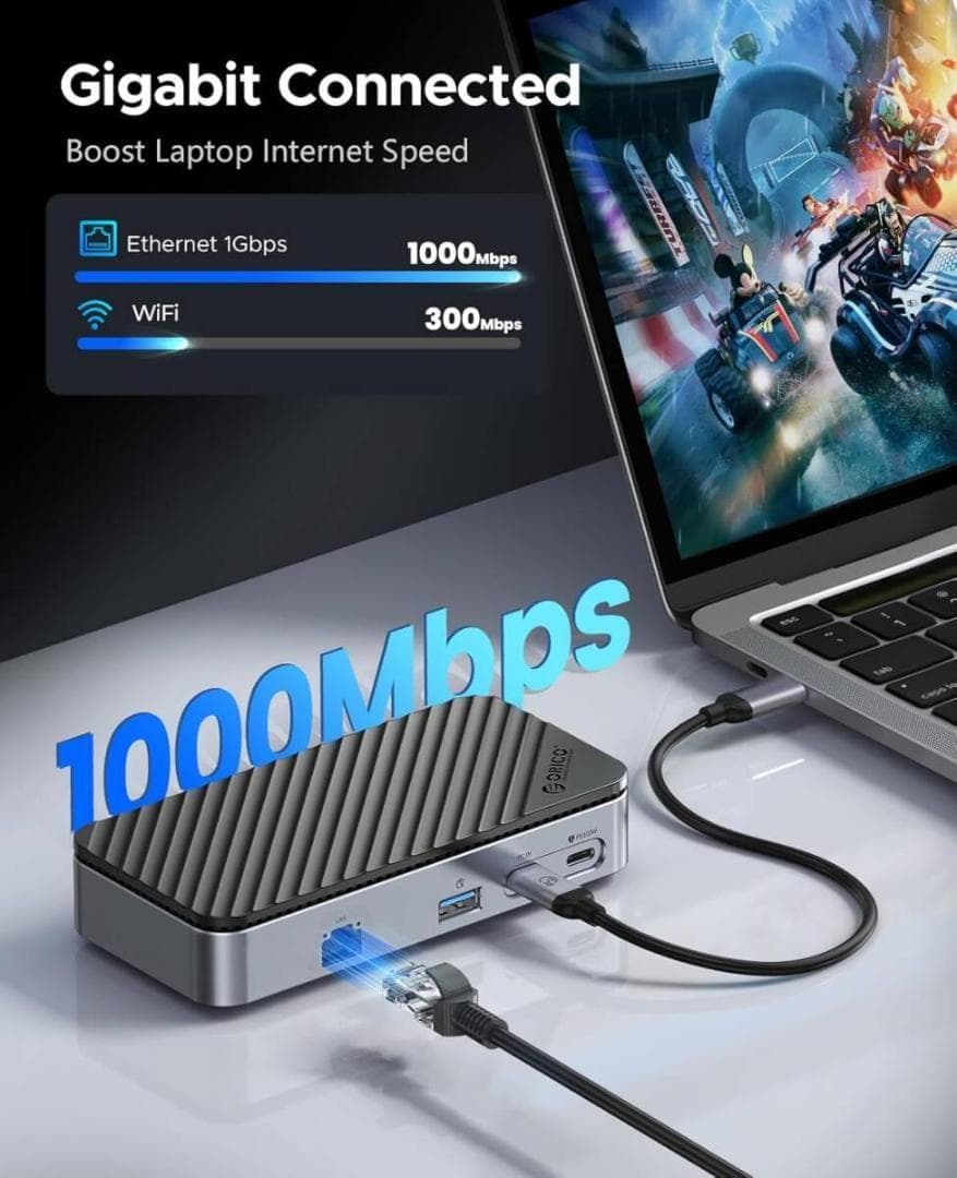 ORICO 9-in-1 USB Cハブ M.2 NVMe SSDケースツール