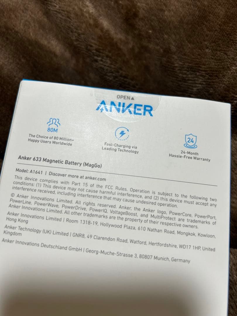 マグネット式ワイヤレス Anker633 即日発送○