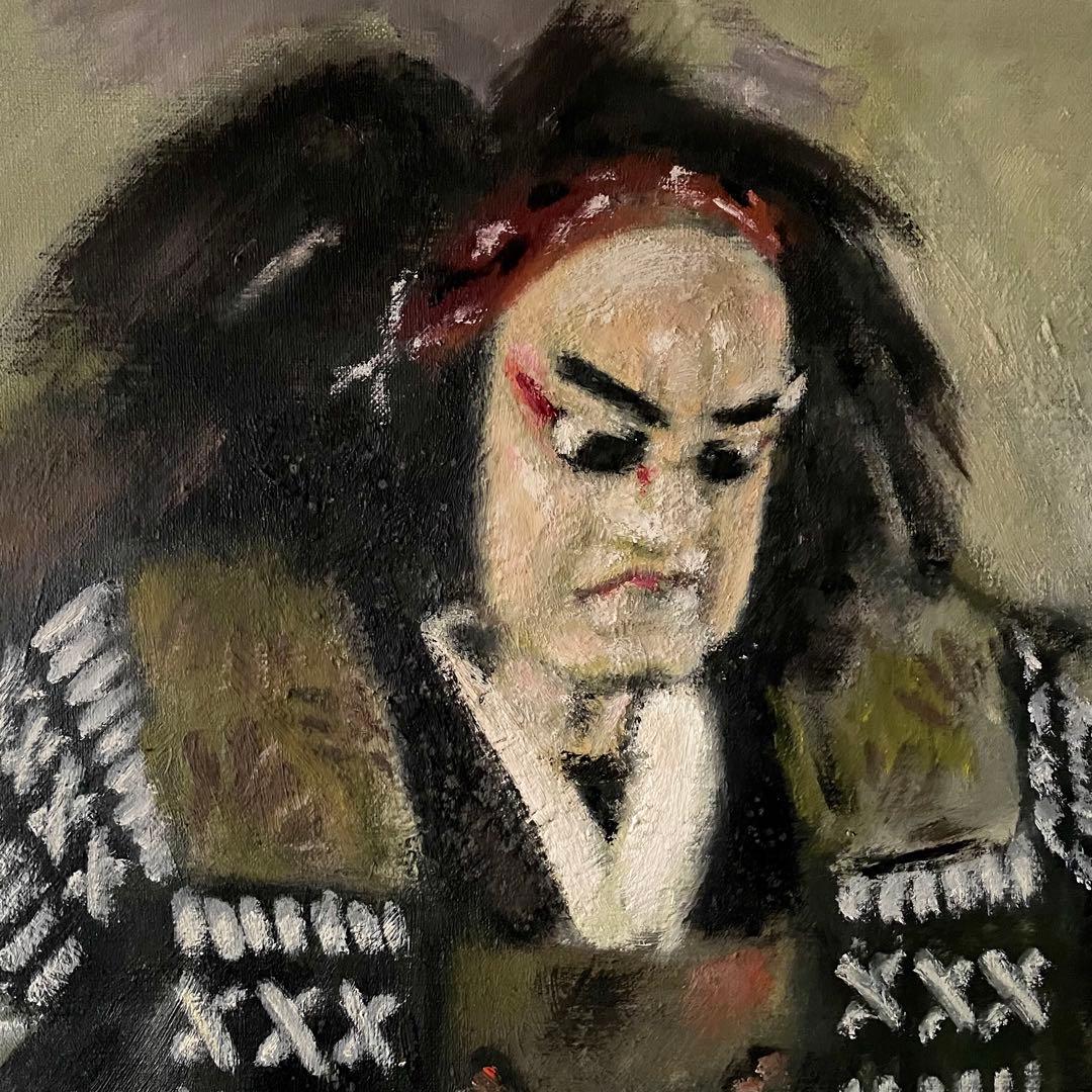 絵画 淡路人形 浄瑠璃 人形芝居 油絵 原画 ④