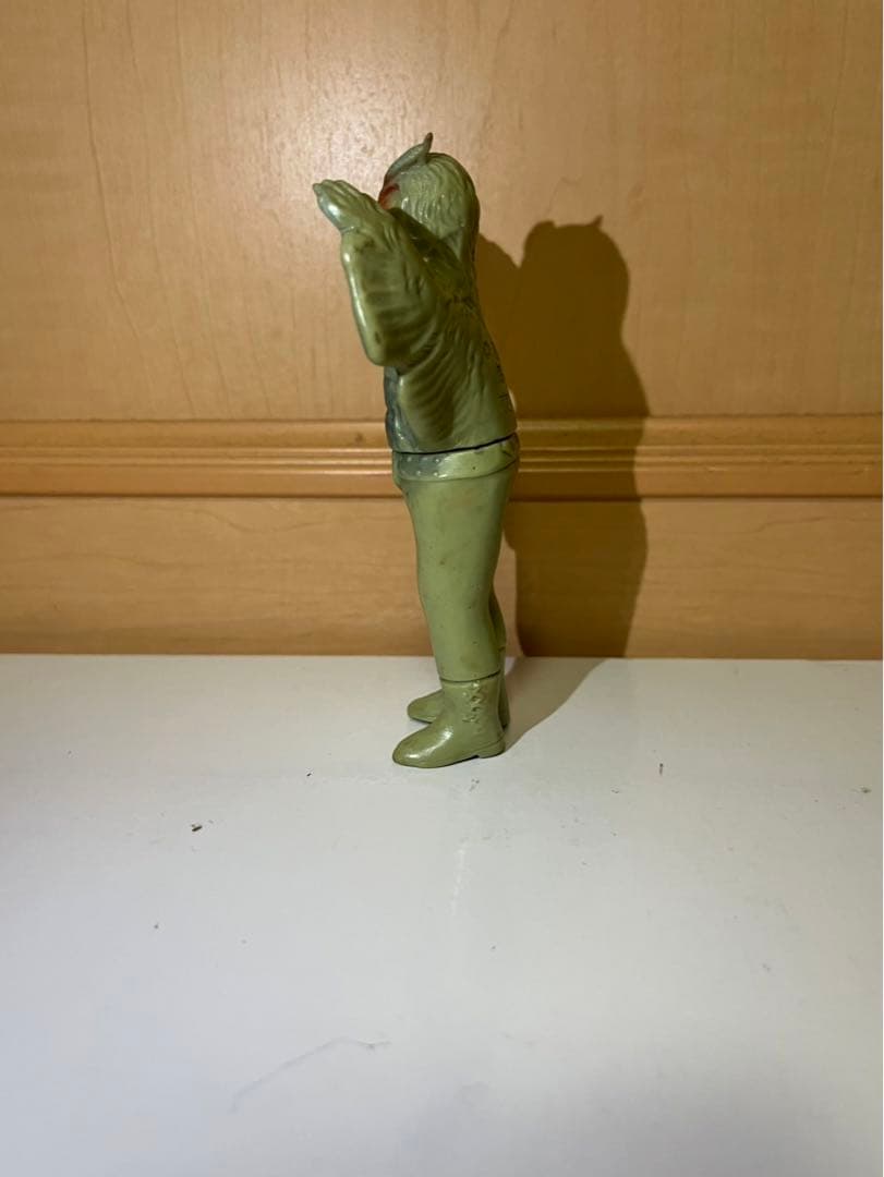 バンダイ　仮面ライダー怪人　ドクガンダー成虫 ミニ　ソフビ　当時もの