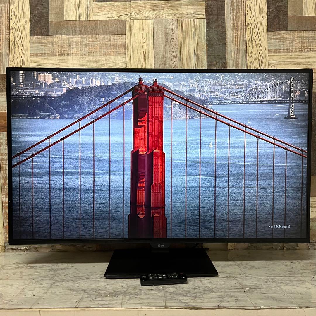 即日受渡❣️全国送料込LG43型4Kモニター 4画面ディスプレイゲームに最適