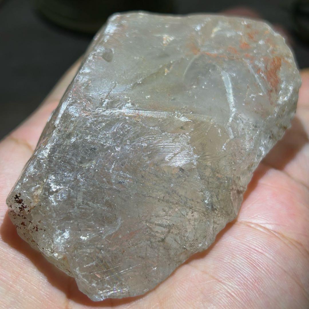 ☆別格高級品！ホワイト　ルチル　原石　クラスター　福徳大黒秘宝③