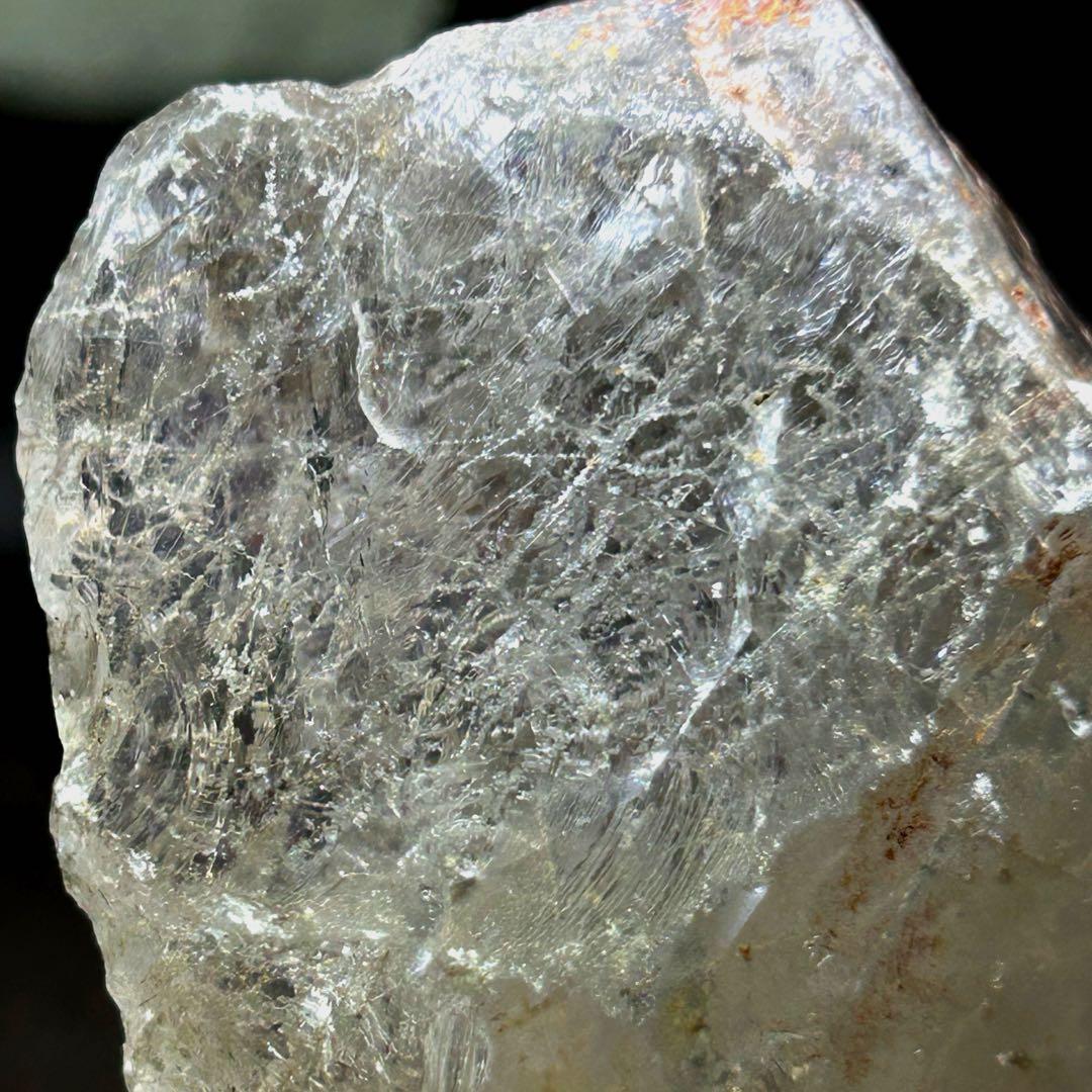 ☆別格高級品！ホワイト　ルチル　原石　クラスター　福徳大黒秘宝③