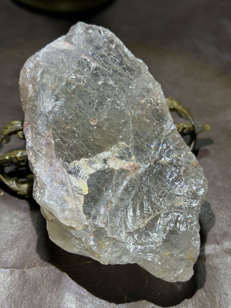 ☆別格高級品！ホワイト　ルチル　原石　クラスター　福徳大黒秘宝③