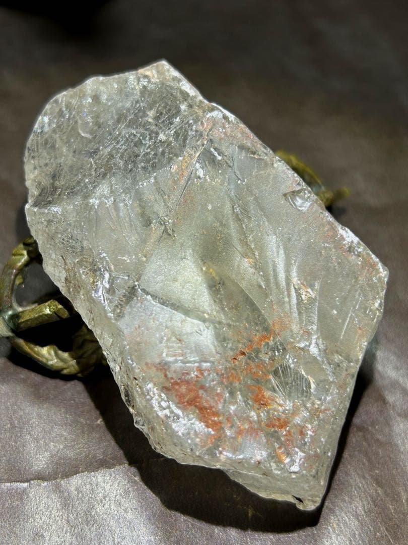 ☆別格高級品！ホワイト　ルチル　原石　クラスター　福徳大黒秘宝③