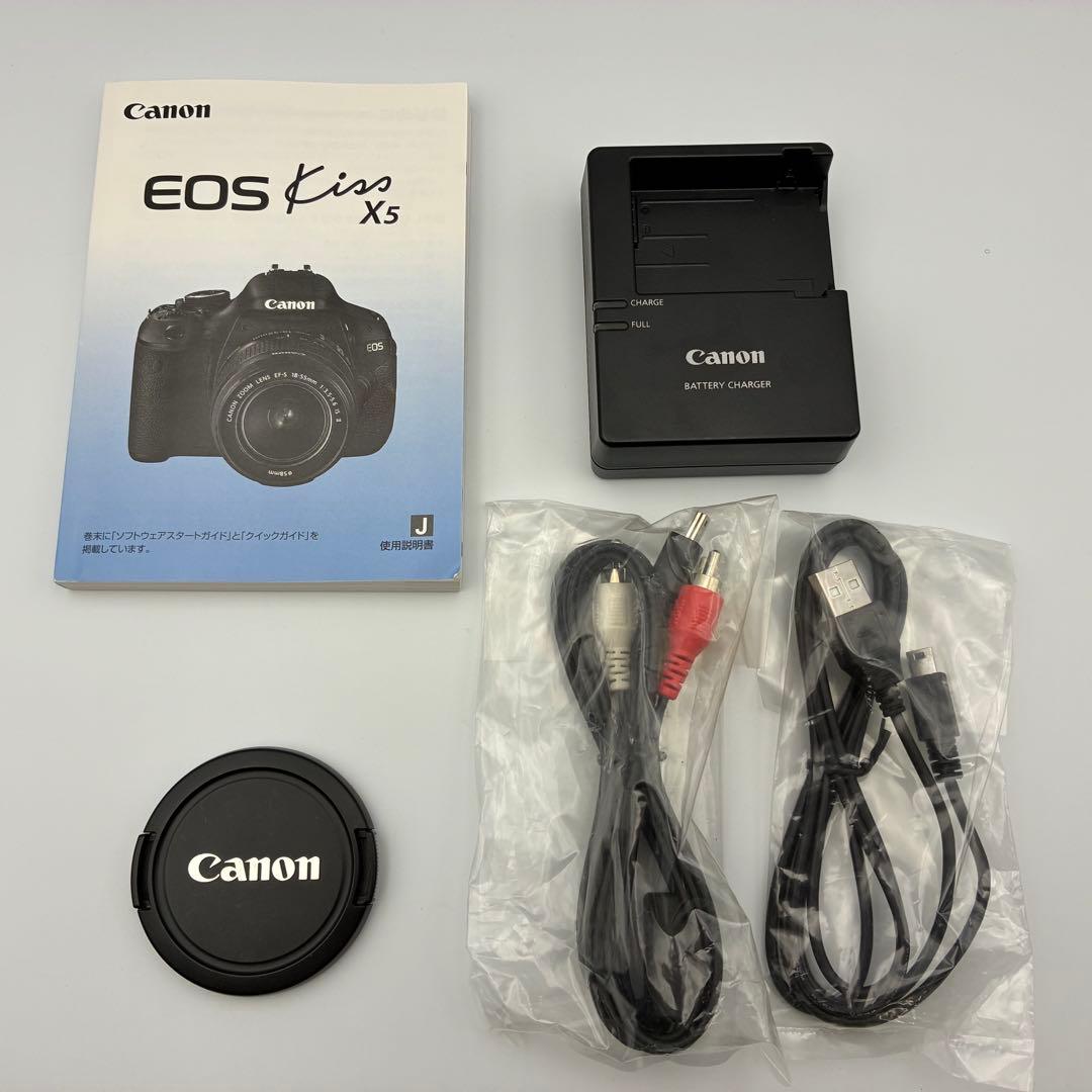 美品★ Canon EOS Kiss X5 レンズキット デジタル一眼 自撮り