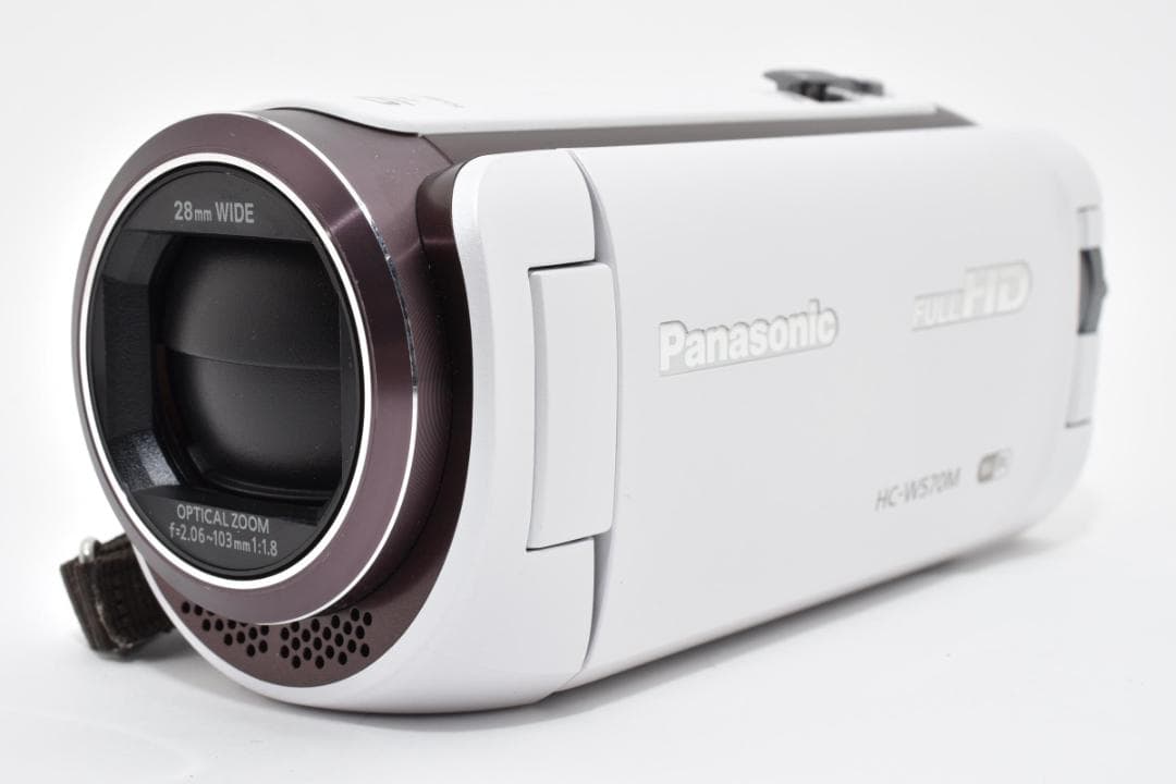 【美品】Panasonic ビデオカメラ HC-W570M　ホワイト　動作確認済