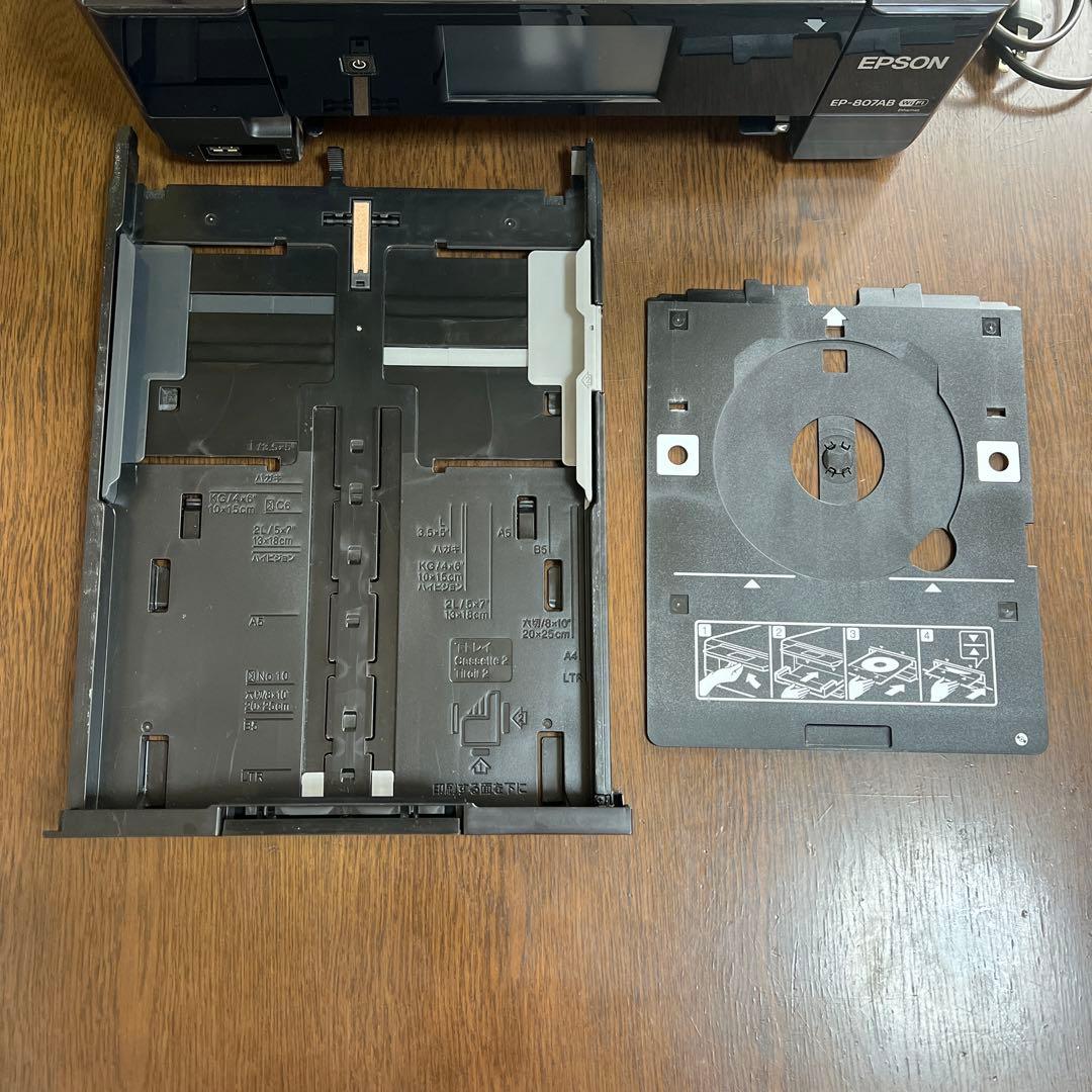 【ジャンク品】EPSON EP-807AB プリンター 純正インク4本つき
