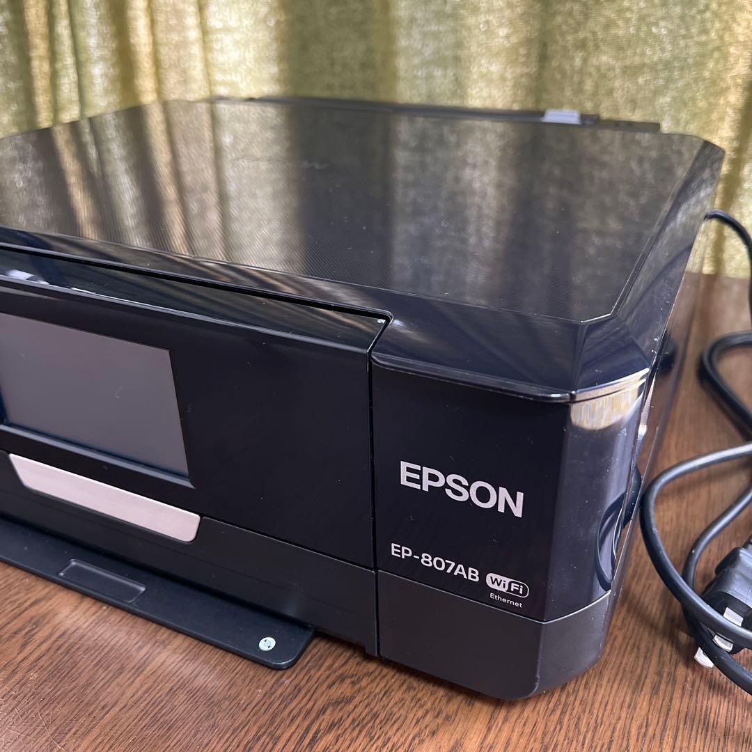 【ジャンク品】EPSON EP-807AB プリンター 純正インク4本つき