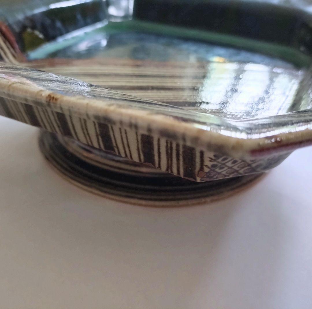 織部焼 作家 北野耕司 高台皿