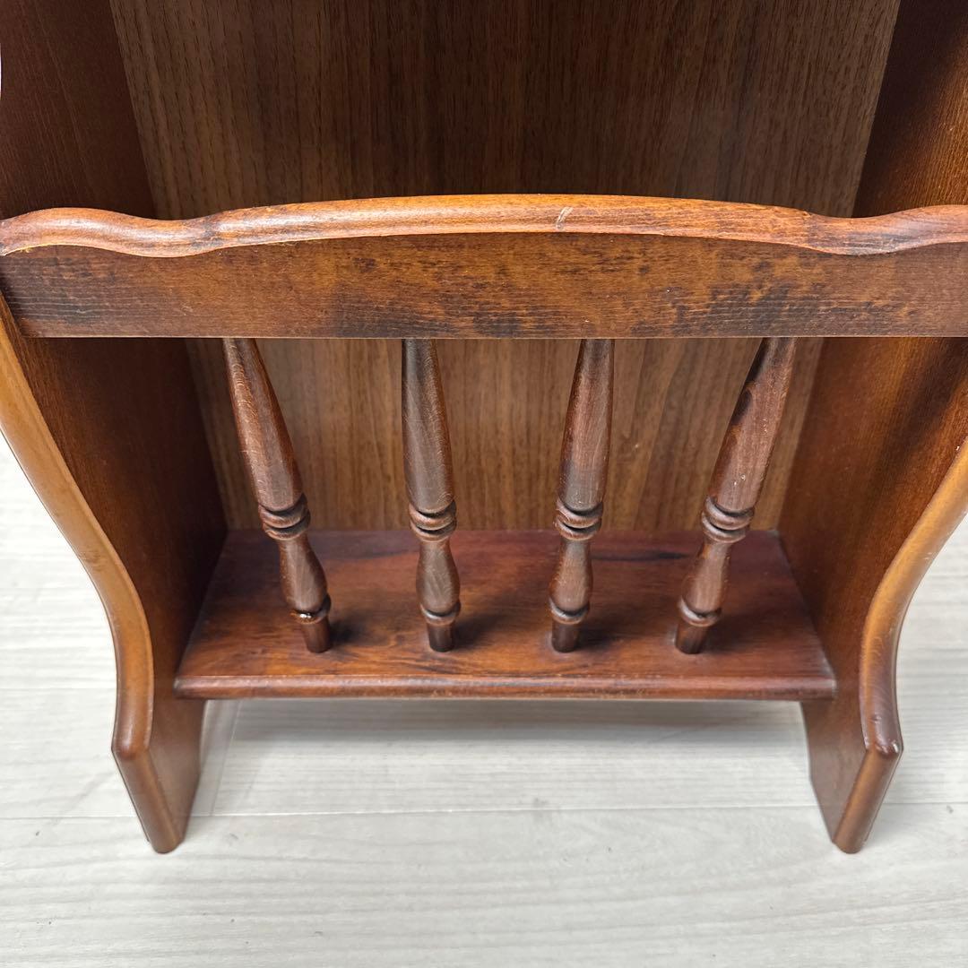 カリモク コロニアル 電話台 FAX台 花台 飾り台 マガジンラック i4※