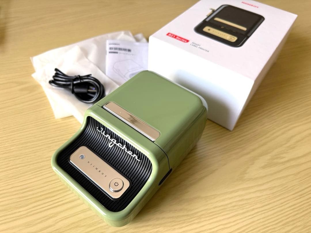 【新品】NIMBOT B21 スマートラベルプリンター 本体（グリーン）