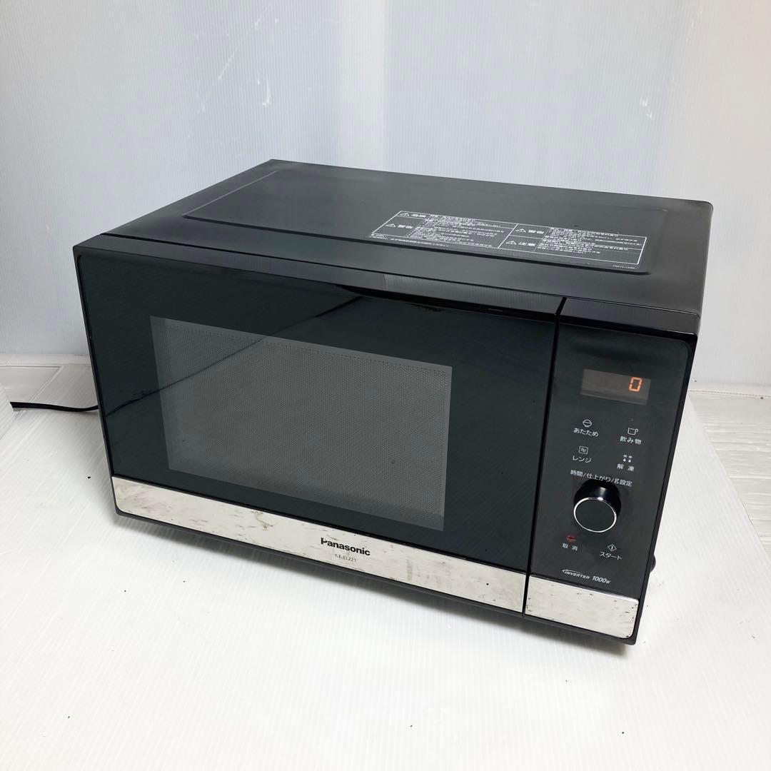 美品 パナソニック 単機能電子レンジ NE-FL221-K 2019年製 22L