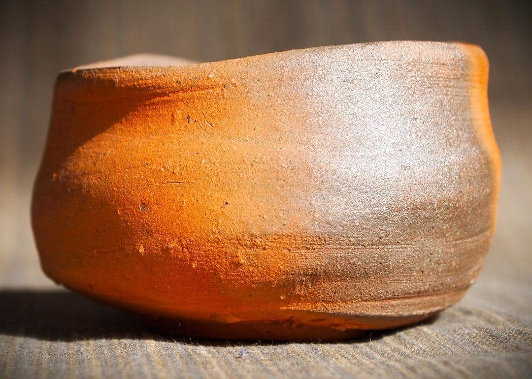 人気作家★中村和樹【師：中村真・中村六郎】★備前【窯変】ぐいのみＡＡ★共箱・布