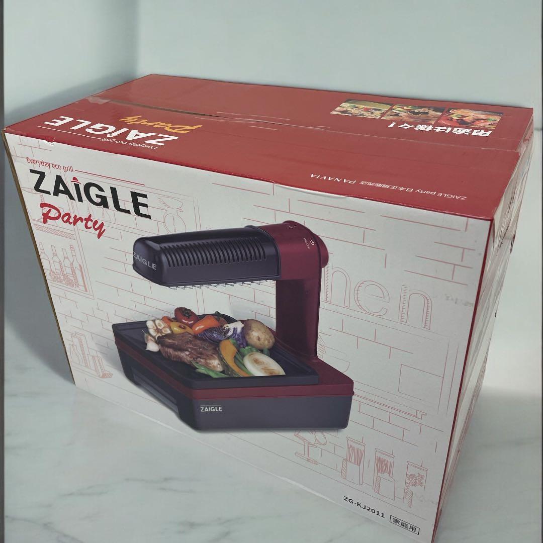 【新品未開封】ZAIGLE Party ホットプレート ZG-KJ201 レッド