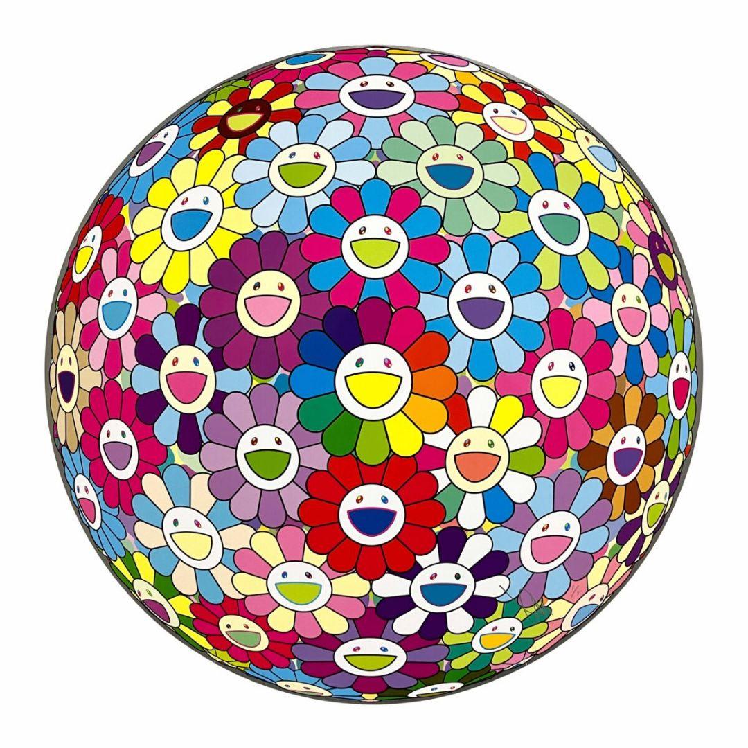 村上隆 意識の中枢に突入 ED300 φ710 ポスター 納品書付