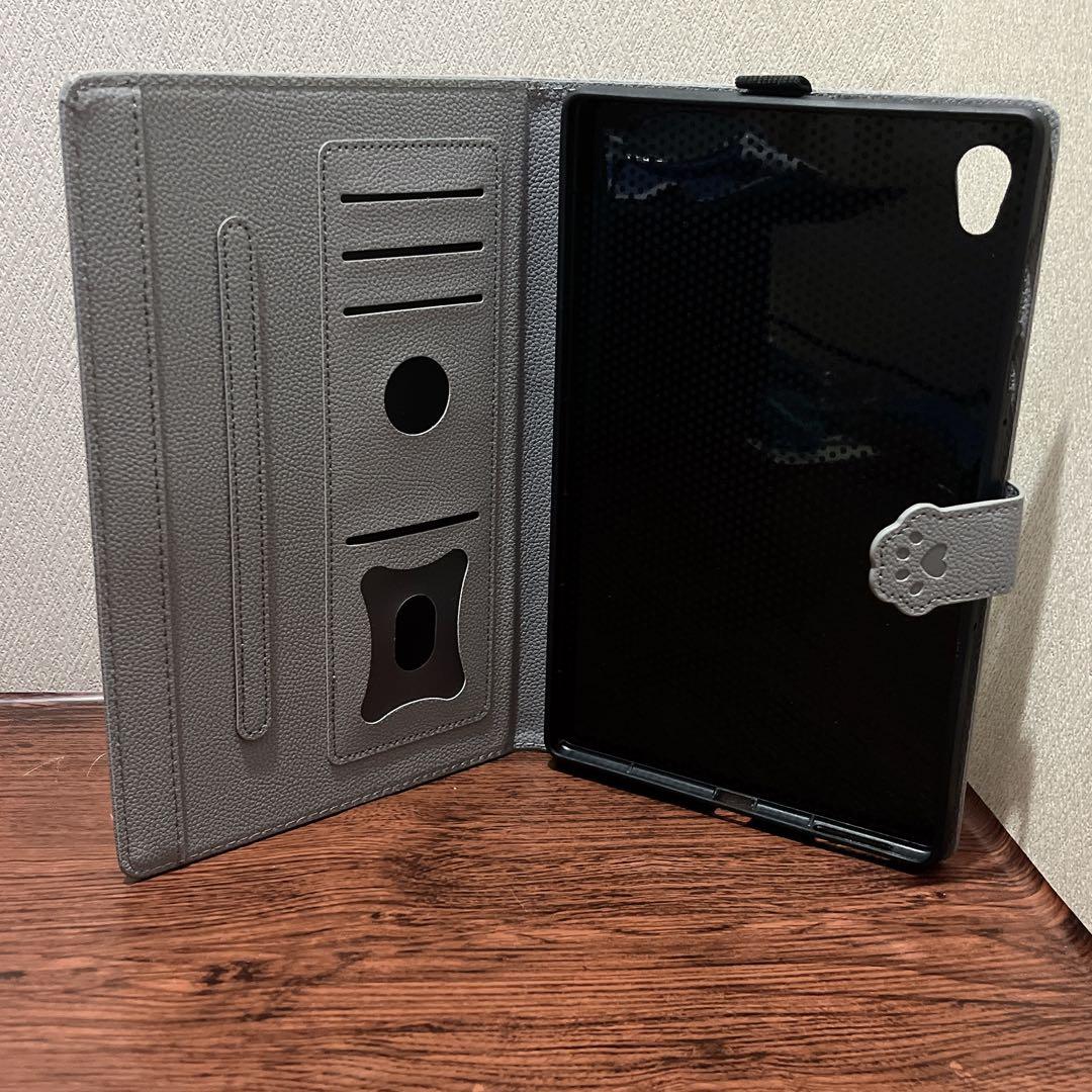 Lenovo M10 第2世代 用ケースネコ　グレー