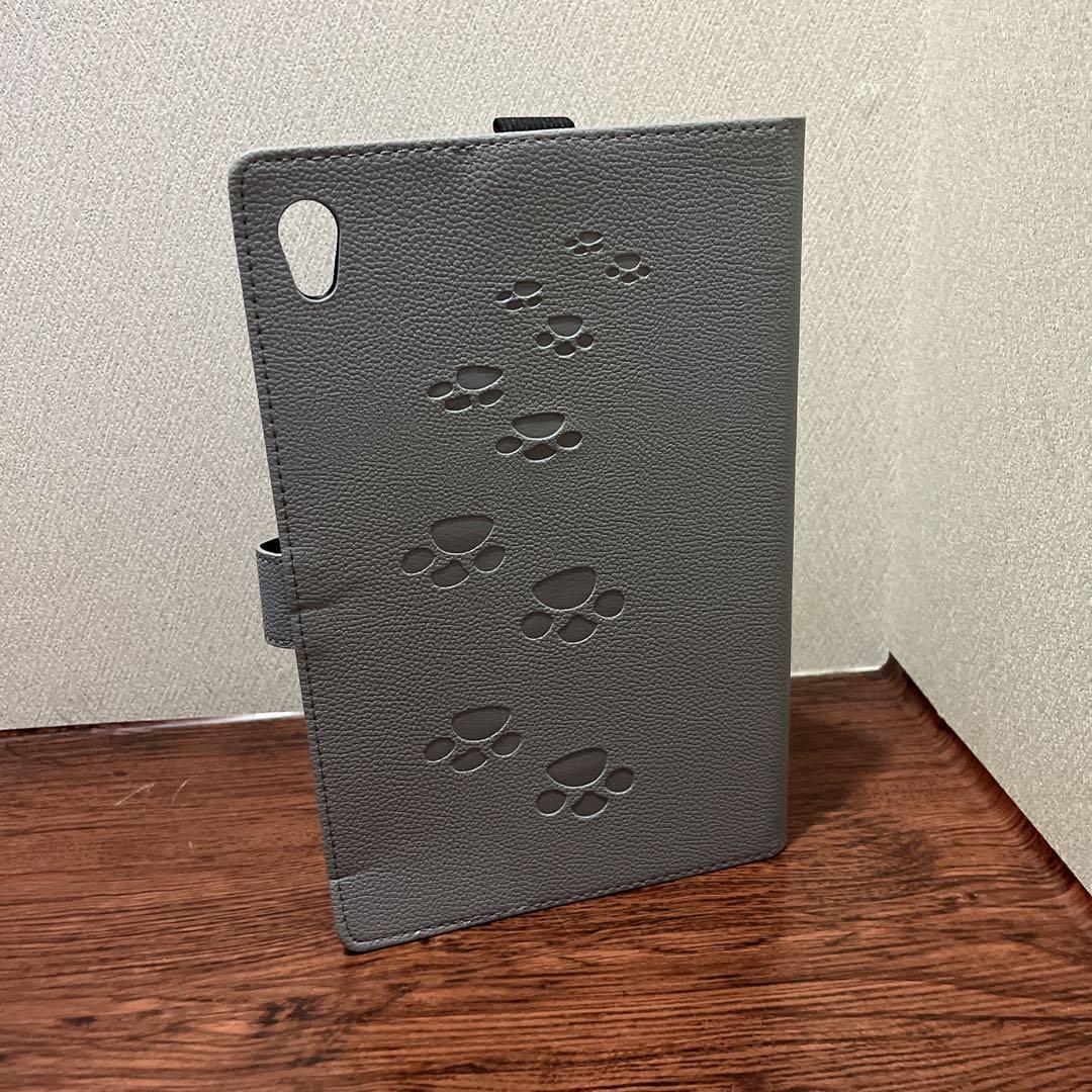 Lenovo M10 第2世代 用ケースネコ　グレー