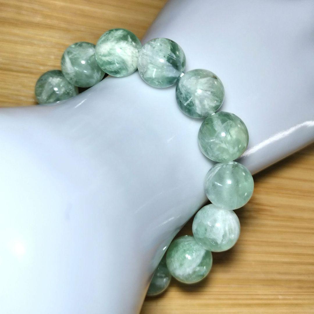 ◆高品質◆迷いを優しく整える フェザーフローライトの浄化エネルギー12.8mm