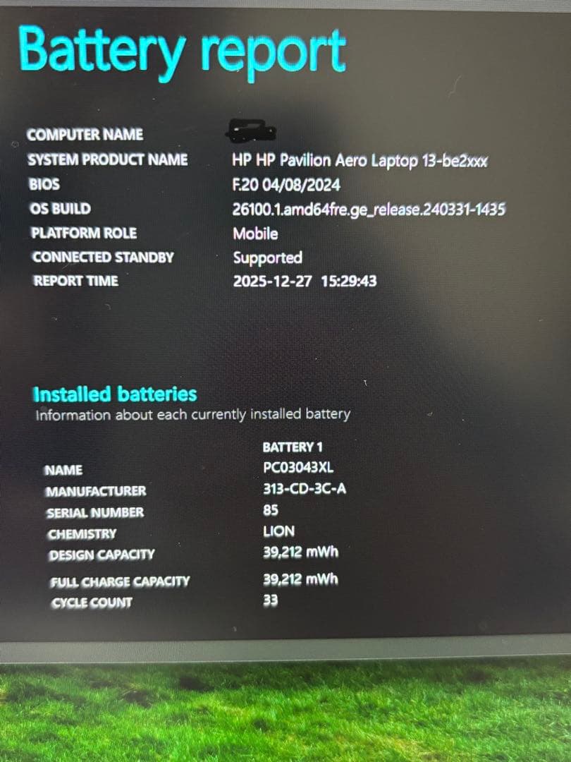 D*K様 HP Pavilion Aero 13-be2000 セラミックホワイ