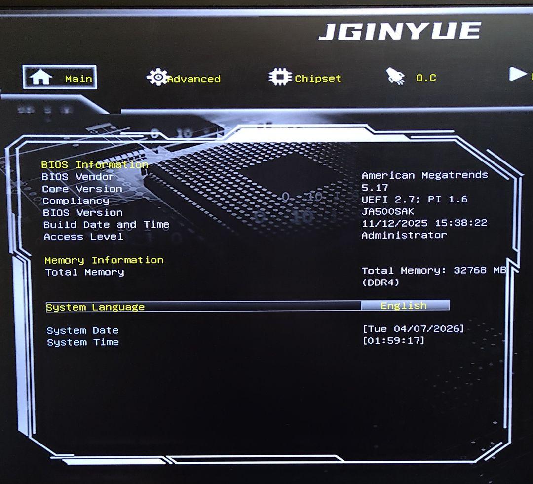 マザーボード JGINYUE B550i GAMING Mini-ITX AM4 Win11