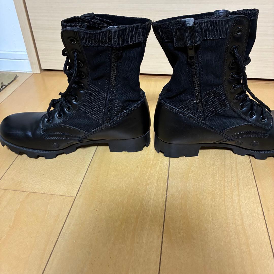 ロスコ ジャングルブーツ 黒 ミリタリー レースアップブーツ 8W ブラック