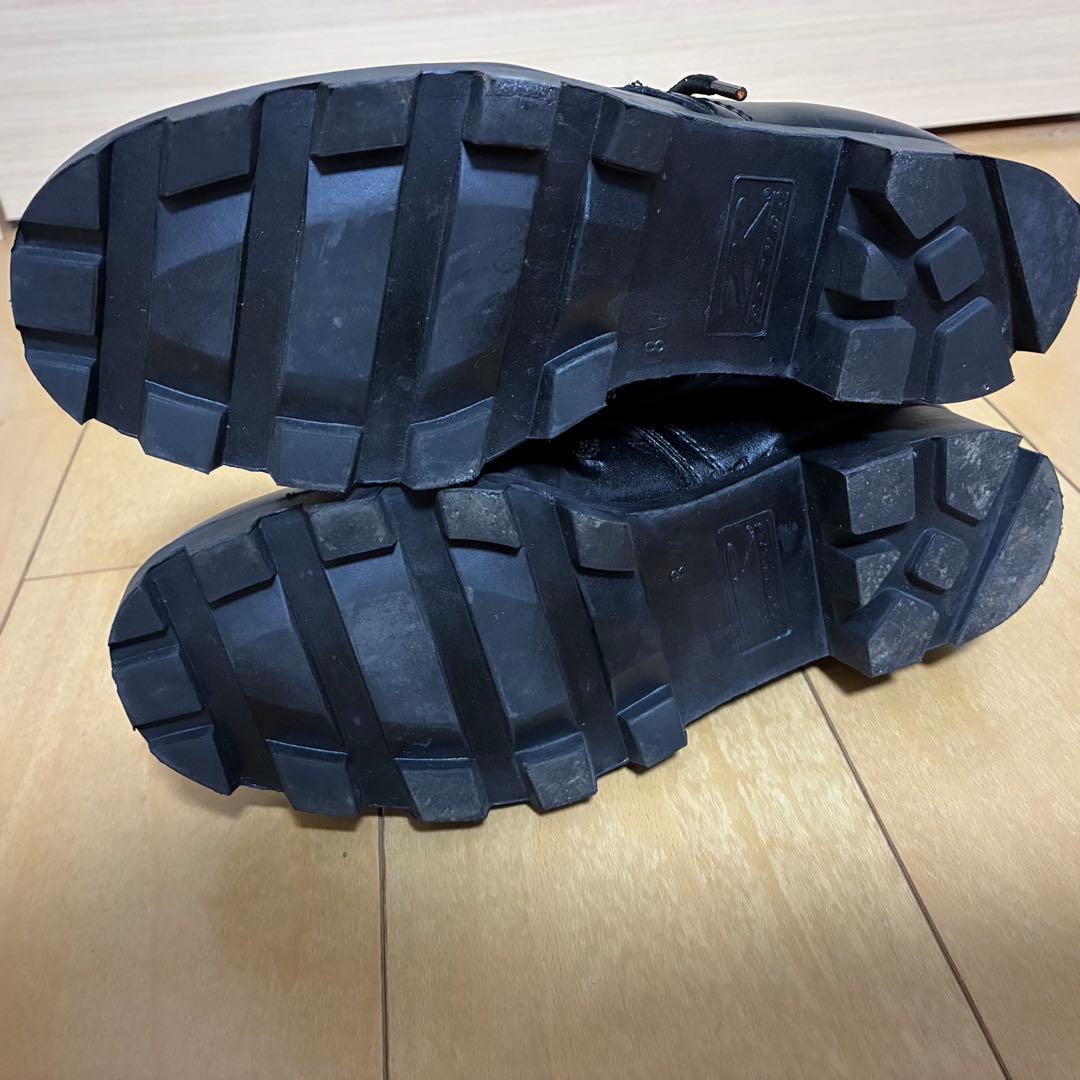 ロスコ ジャングルブーツ 黒 ミリタリー レースアップブーツ 8W ブラック