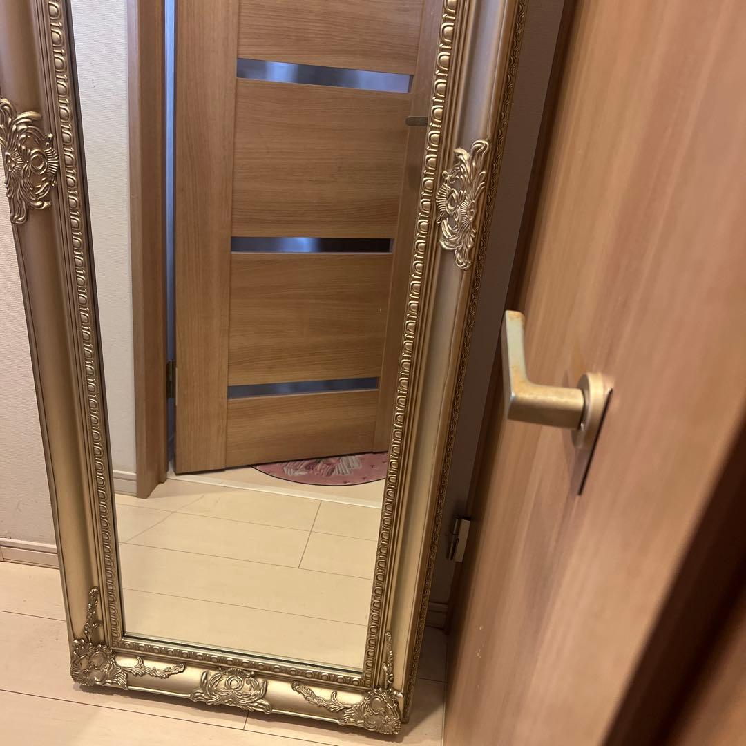 美品　アンティーク調　全身鏡　姿見