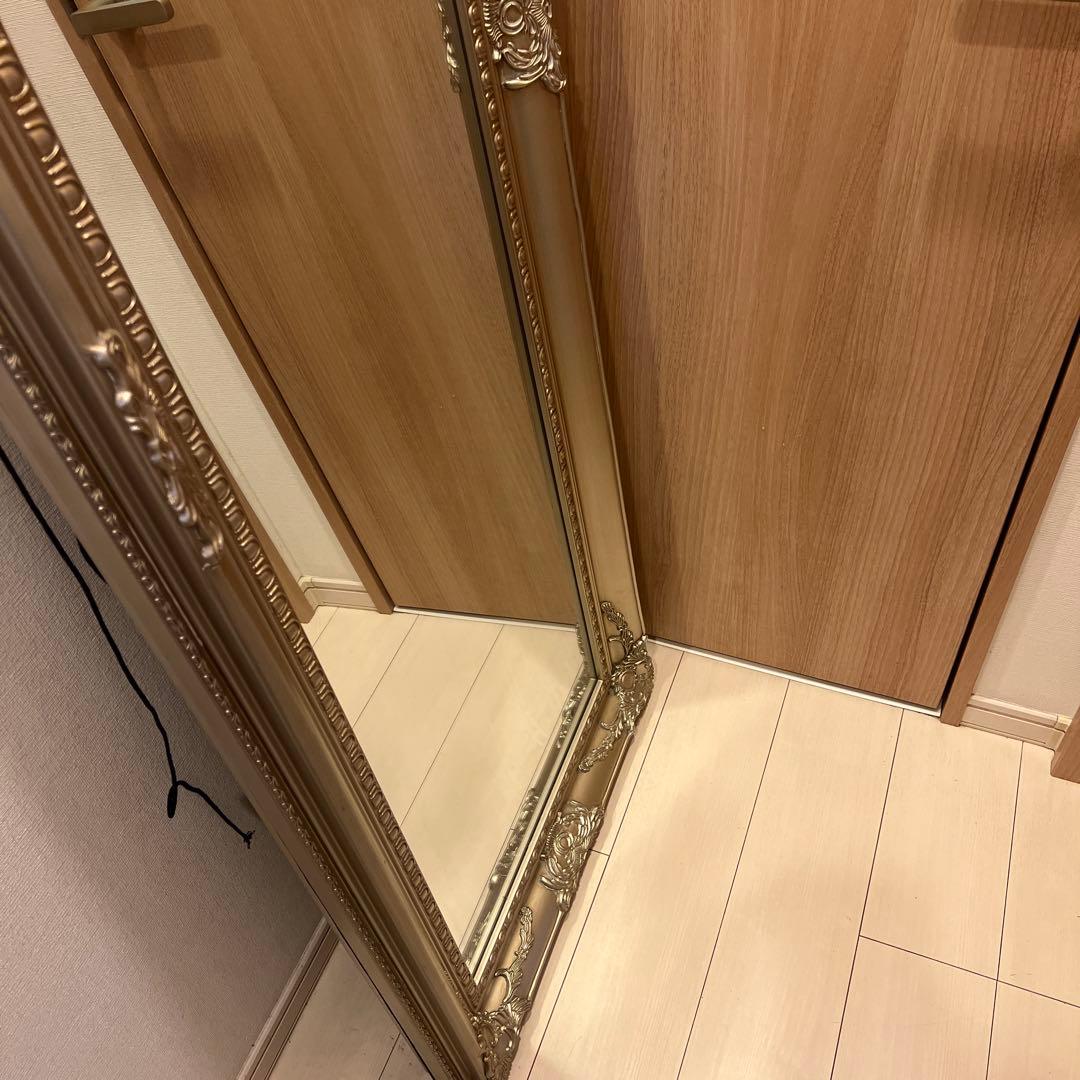 美品　アンティーク調　全身鏡　姿見