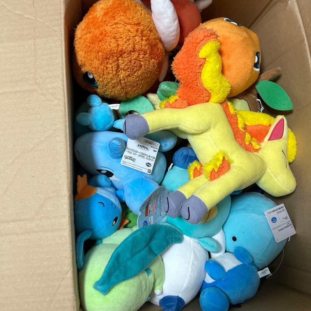 ポケモン ぬいぐるみ 炎・水・草タイプ全14体セット