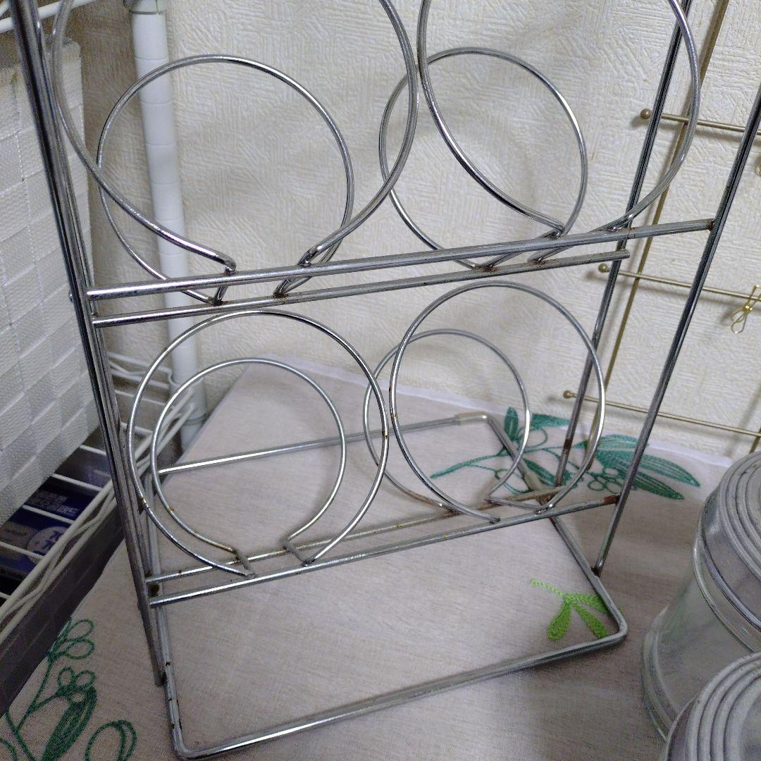 ダルトンガラス瓶・キャニスター 6個セット スタンド付き