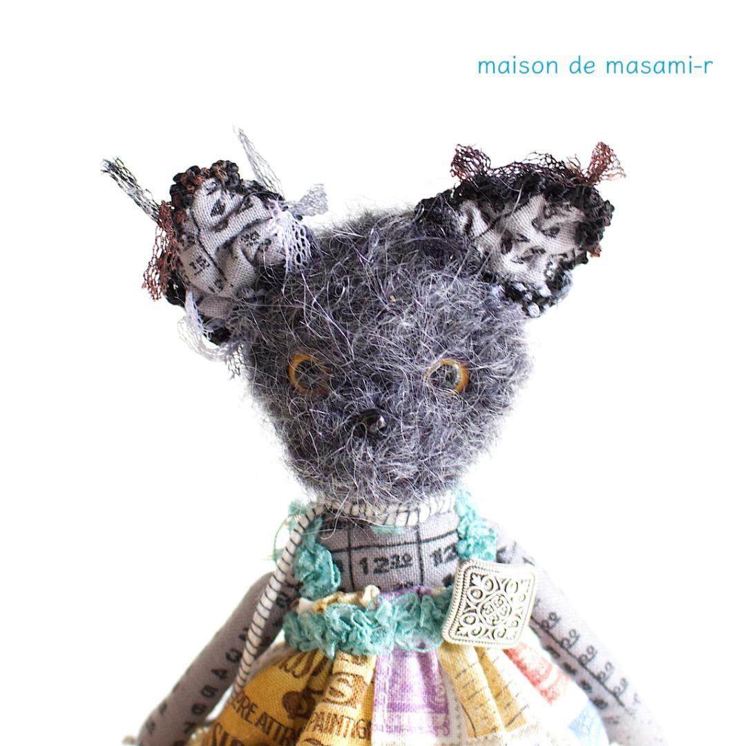 ブリティッシュショートヘアのミニぬいぐるみ 14cm バックチャーム付 リバティ