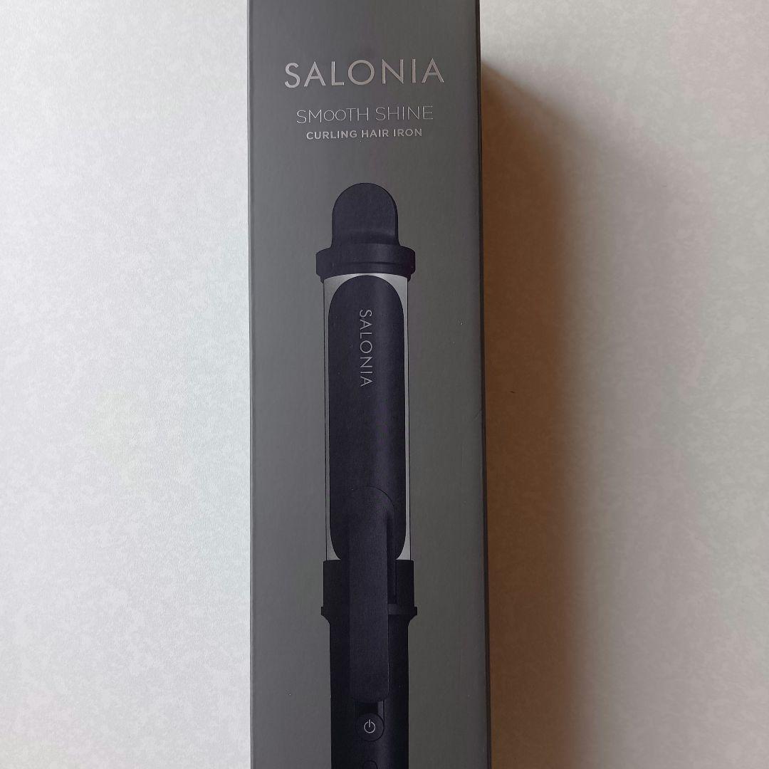 SALONIA スムースシャイン　カールヘアアイロン　ブラック　32mm