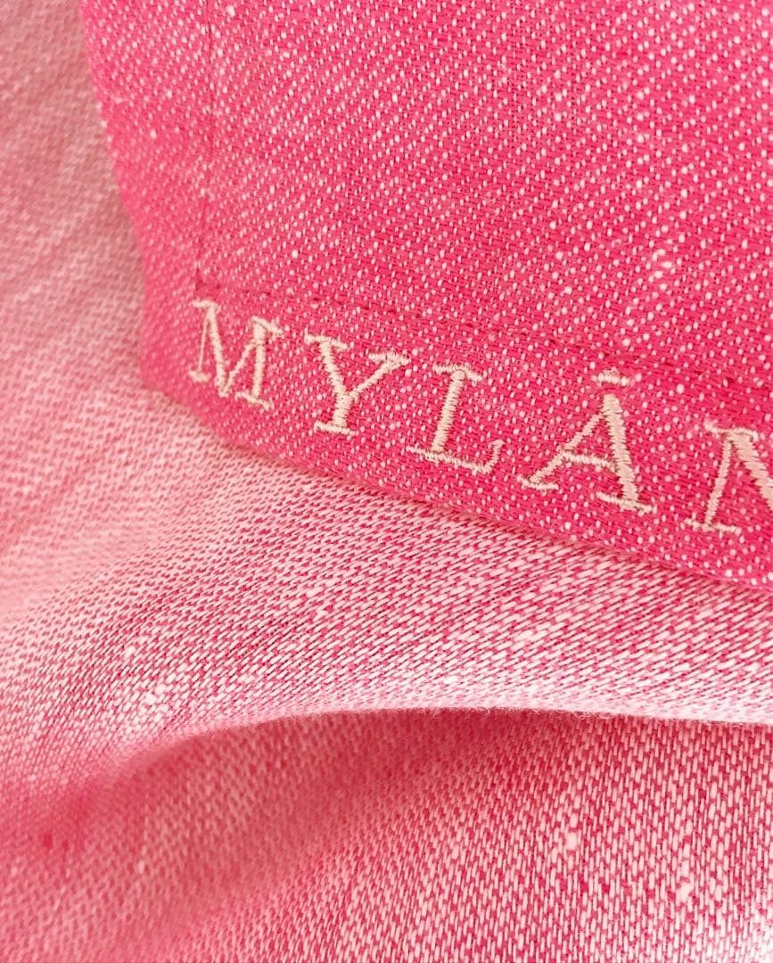 リネン100%エプロンMYLÀN Paganini Apron コーラル色
