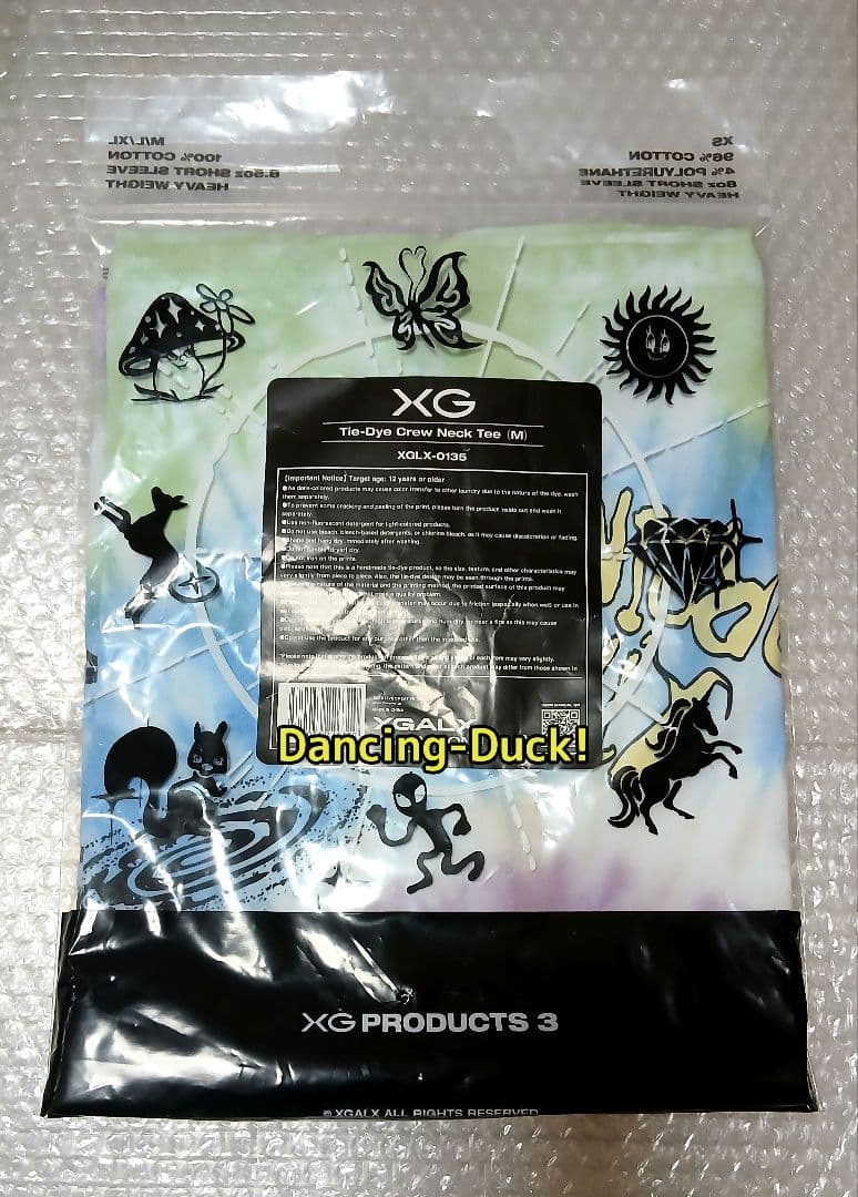 XG タイダイ Tシャツ 新品未開封 Tie-Dye Crew Neck Tee