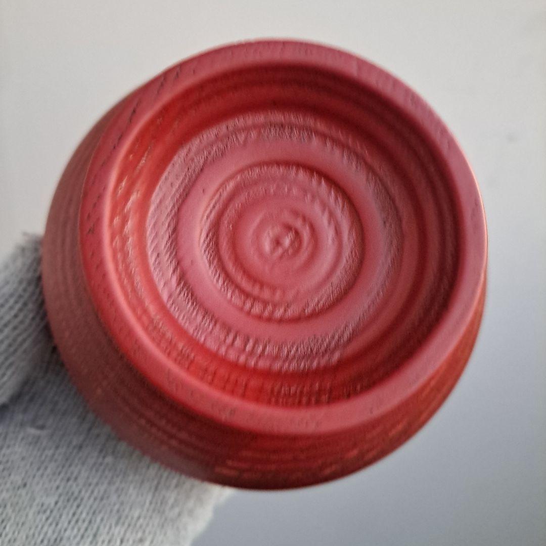 【山中漆器　大椀×3客】天然木製　内外\"轆轤目　未使用品