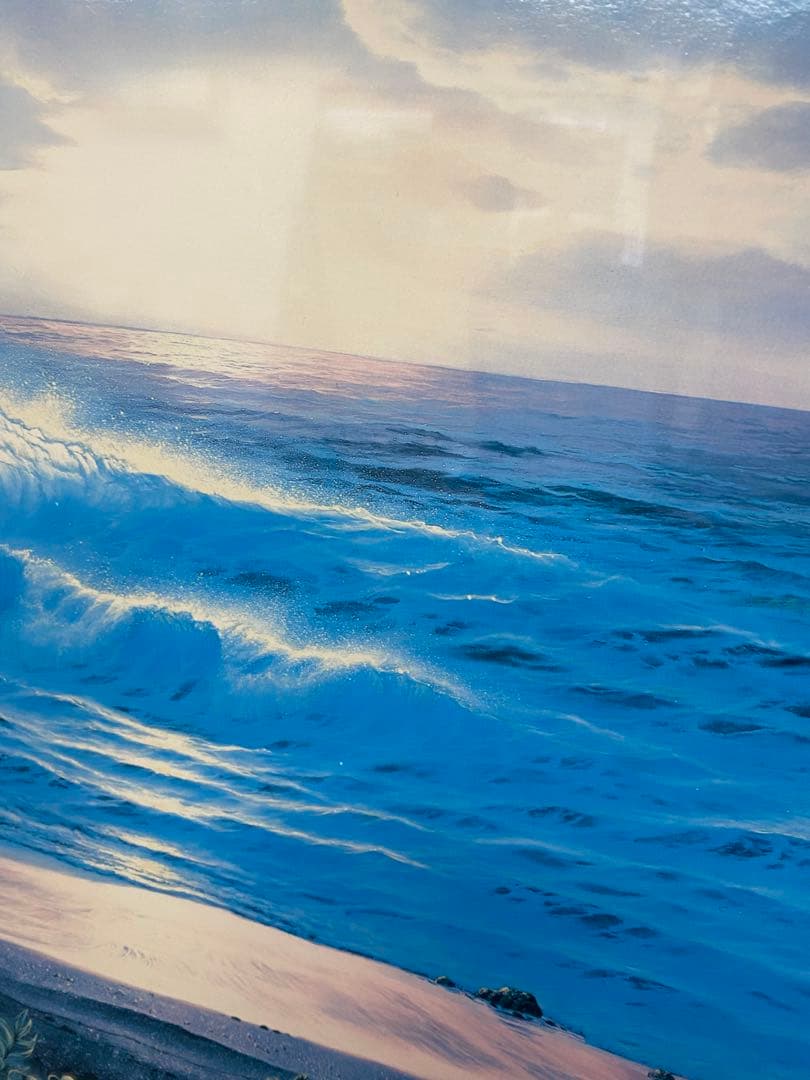 クリスチャン ラッセン本物 初期シルクスクリーン絵中サイン