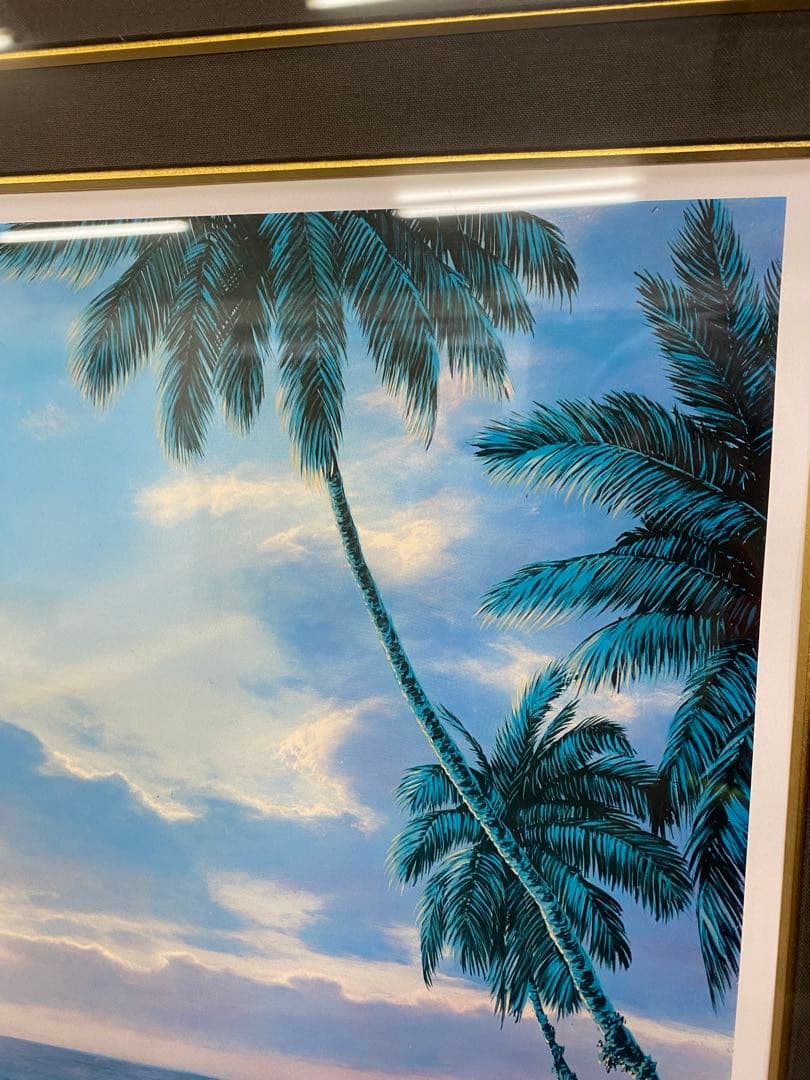 クリスチャン ラッセン本物 初期シルクスクリーン絵中サイン