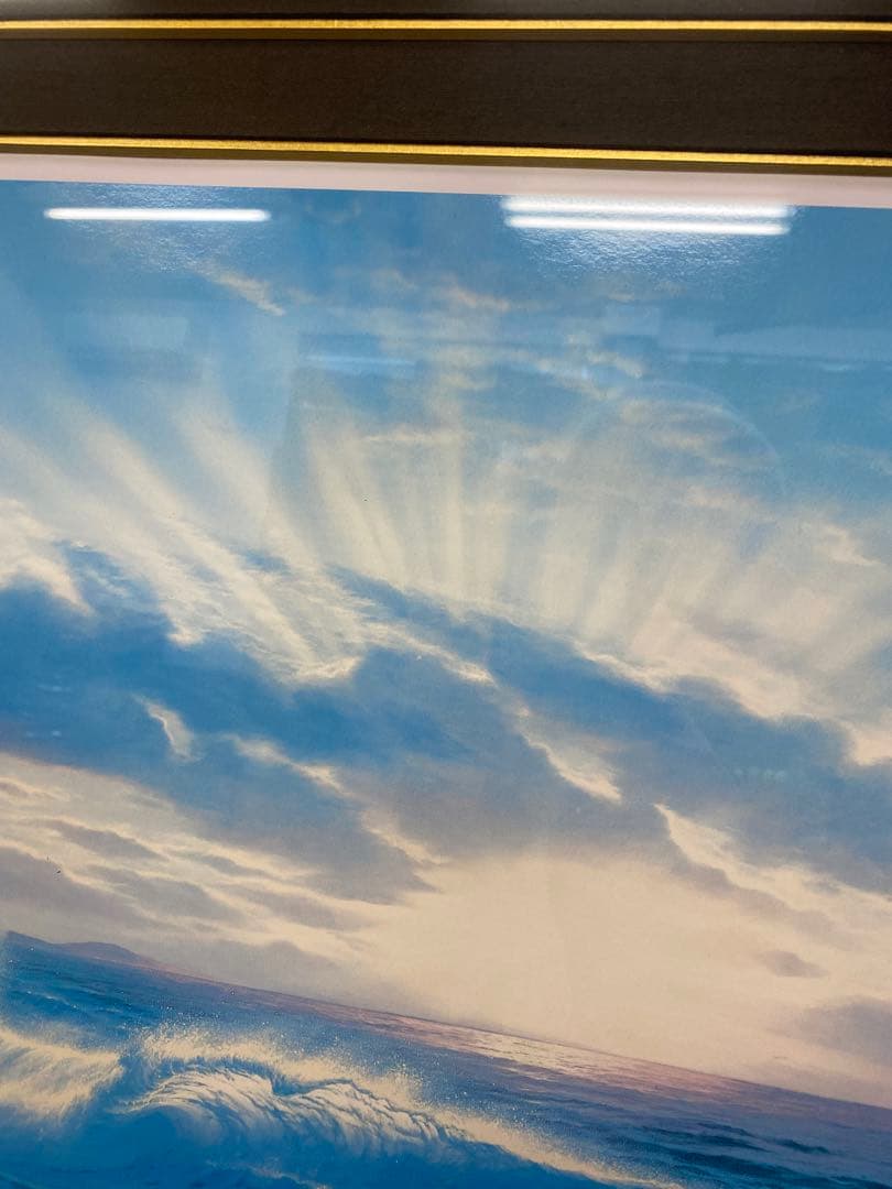 クリスチャン ラッセン本物 初期シルクスクリーン絵中サイン