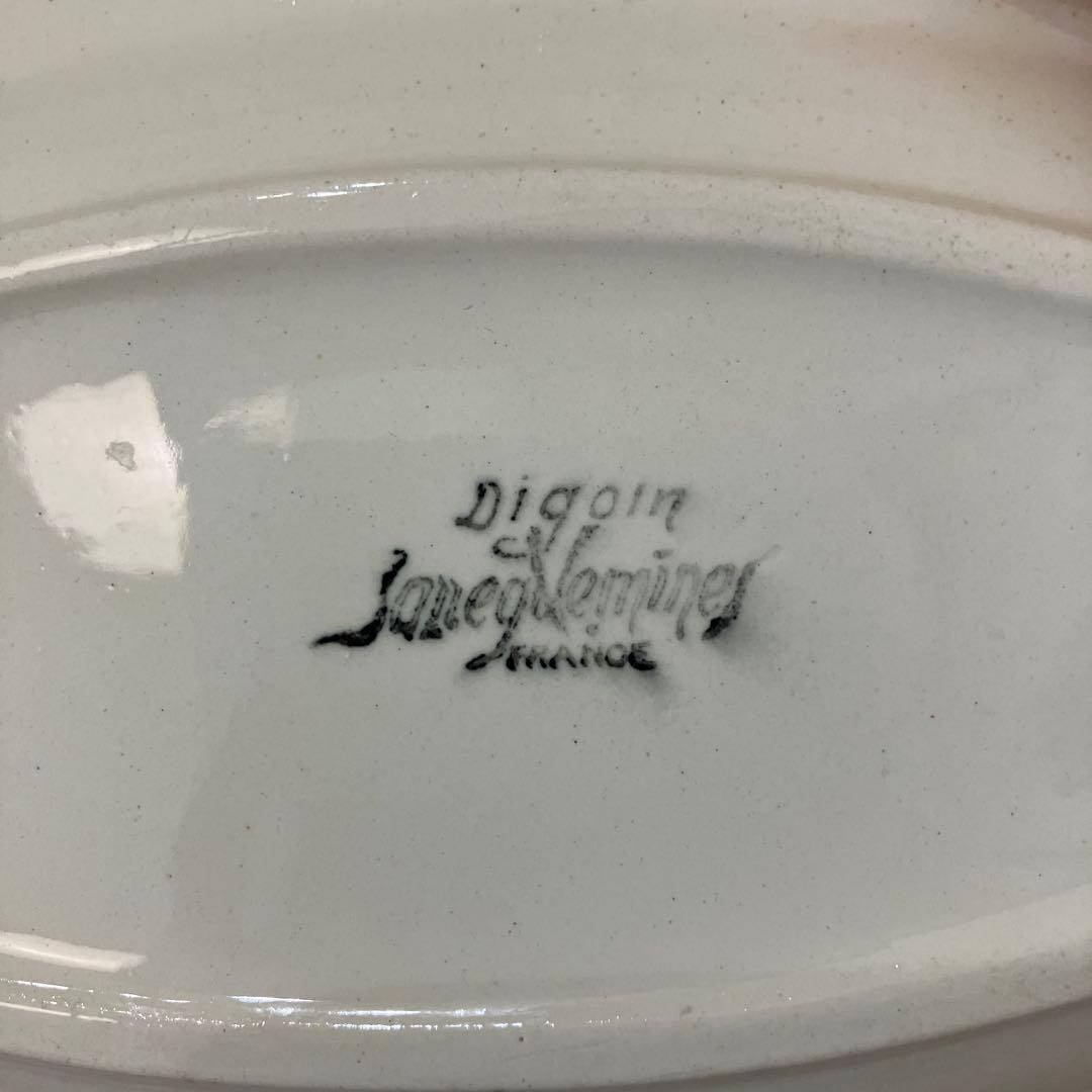 Digoin & Sarreguemines オーバル皿
