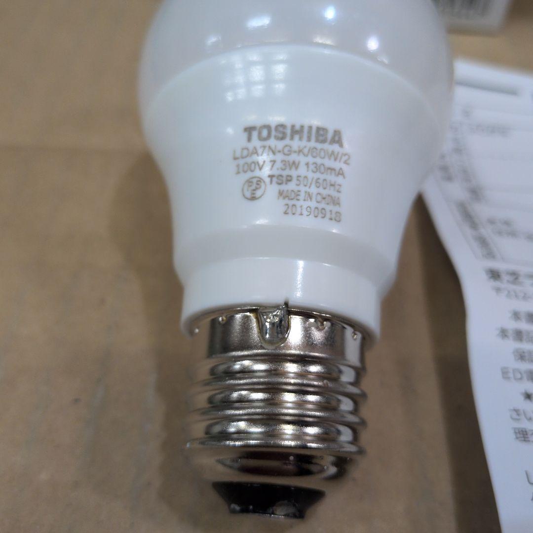 TOSHIBA LEDランプ LDA7N-G-K/60W/2 60Ｗ相当昼白色