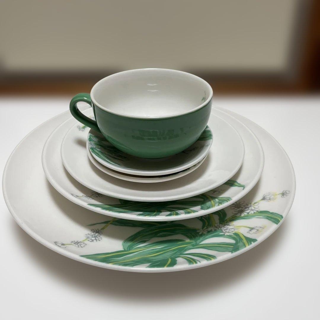 大倉陶園「幸福の樹」　プレート&カップのセット