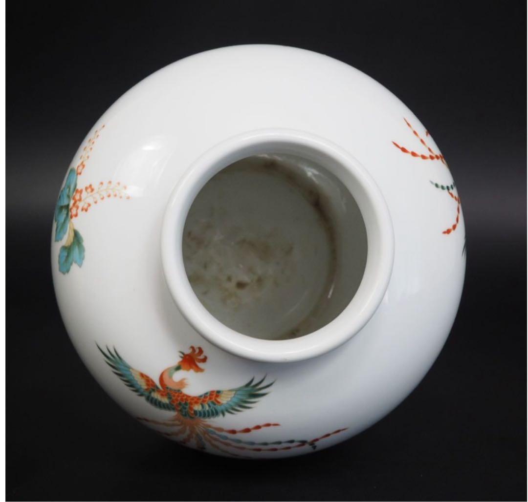 送料無料　昭和初期　日陶『オールドノリタケ』製 鳳凰文花瓶　本物保証