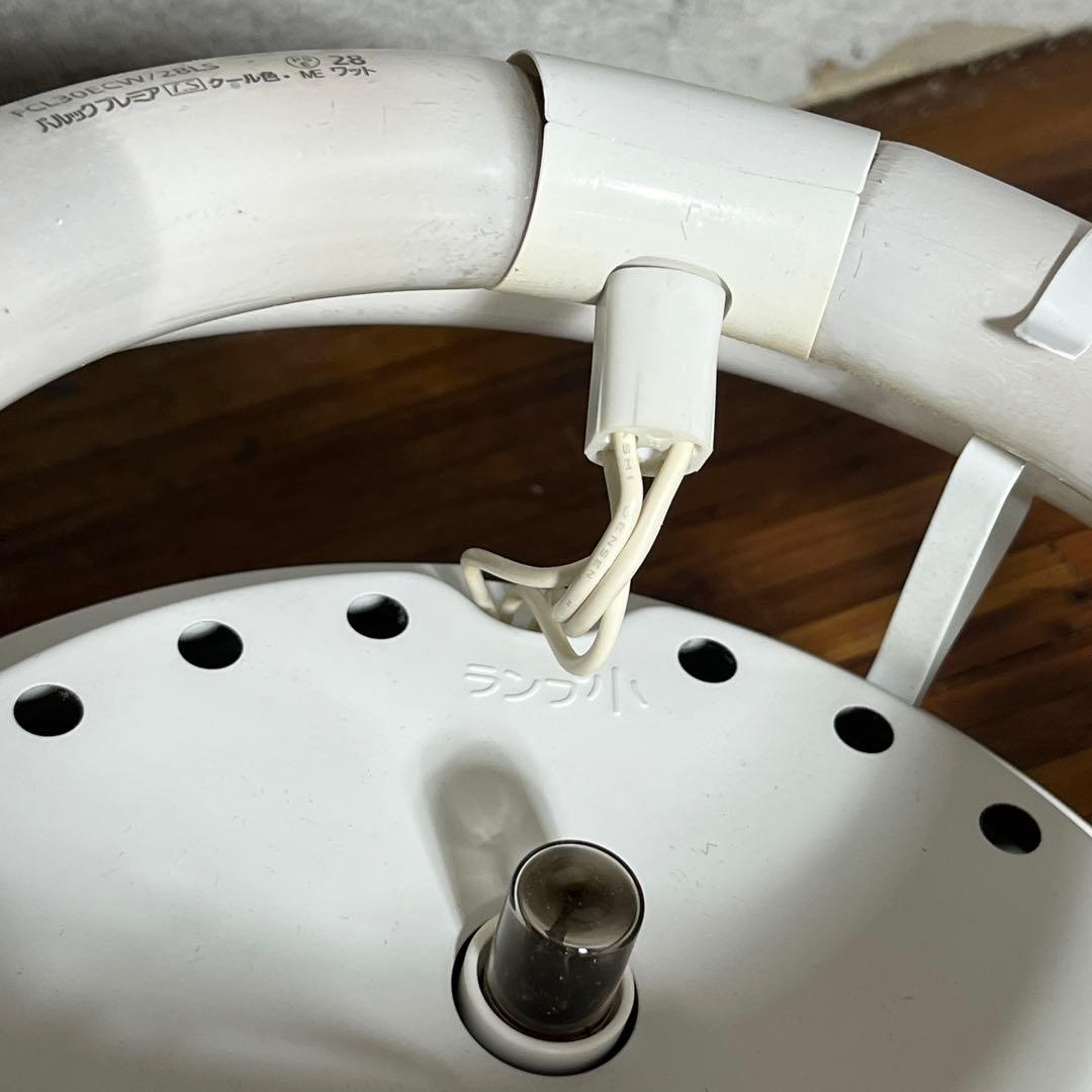 昭和レトロ 丸善製 籐カゴ風 吊り下げ照明 直径約60cm 和モダン ライト